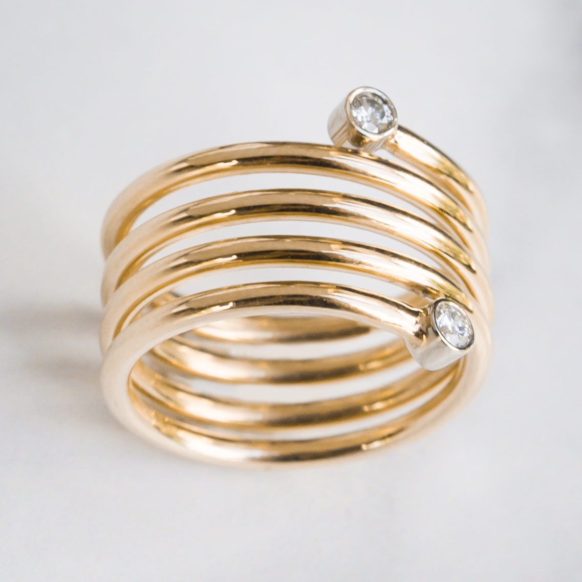 Diamond Twist Ring - Jeff Johnson & Co.